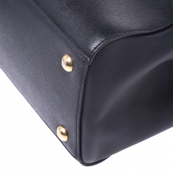 Pre Owned Fendi Black Leather Mini 2Jours Tote