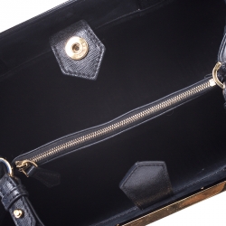 Pre Owned Fendi Black Leather Mini 2Jours Tote