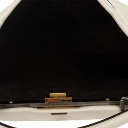 Pre Owned  Fendi Python Lined Peekaboo Large Satchel
