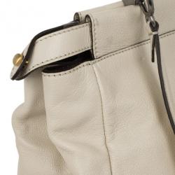Pre Owned  Fendi Python Lined Peekaboo Large Satchel