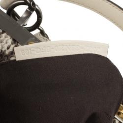 Pre Owned  Fendi Python Lined Peekaboo Large Satchel
