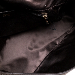 Pre Owned Fendi Metallic Brown Leather Mama Forever Large Flap Shoulder Bag