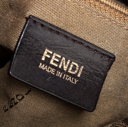Pre Owned Fendi Tobacco Zucca Canvas Big Mama Forever Shoulder Bag