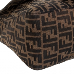 Pre Owned Fendi Tobacco Zucca Canvas Big Mama Forever Shoulder Bag