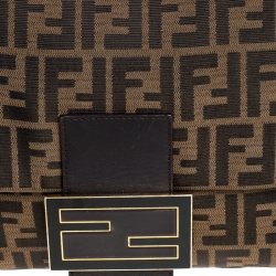 Pre Owned Fendi Tobacco Zucca Canvas Big Mama Forever Shoulder Bag