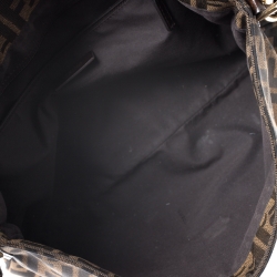 Pre Owned Fendi Tobacco Zucca Canvas Mia Shoulder Bag