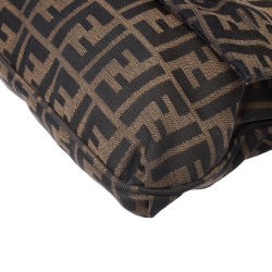 Pre Owned Fendi Tobacco Zucca Canvas Mia Shoulder Bag