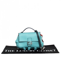 Fendi Multicolor Leather Wave Double Micro Baguette Bag