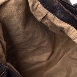 Pre Owned Fendi Tobacco Zucca Canvas and Leather Spy Bag