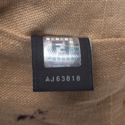 Pre Owned Fendi Tobacco Zucca Canvas and Leather Spy Bag