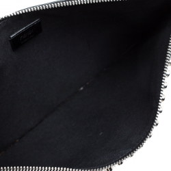 Pre Owned Fendi Black Saffiano Leather Karlito Clutch