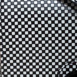 Pre Owned Fendi Black/White Checkered Leather Small Chameleon Crossbody Bags