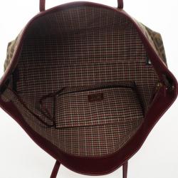 مملوكة مسبقًا Fendi Tobacco Zucca Canvas 'Roll' Horse Detail Tote 