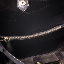 Pre Owned Fendi Dark Brown Leather Medium 2jours Tote