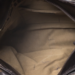 Pre Owned Fendi Tobacco Zucca Canvas Chef Shopper Tote
