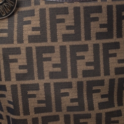 Pre Owned Fendi Tobacco Zucca Canvas Chef Shopper Tote