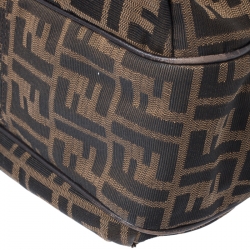 Pre Owned Fendi Tobacco Zucca Canvas Chef Shopper Tote