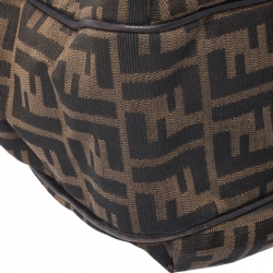 Pre Owned Fendi Tobacco Zucca Canvas Chef Shopper Tote