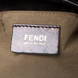 Pre Owned Fendi Tobacco Zucca Canvas Chef Shopper Tote