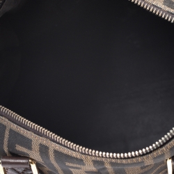 Fendi Tobacco Zucca Canvas Small Boston Bag