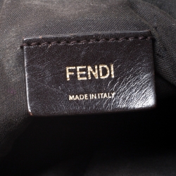 Fendi Tobacco Zucca Canvas Small Boston Bag