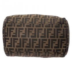 Fendi Tobacco Zucca Canvas Small Boston Bag