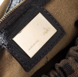 Pre Owned Fendi Tobacco Zucca Canvas and Leather Medium Magic Shoulder Bag