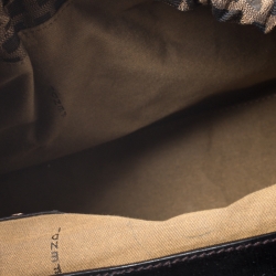 Pre Owned Fendi Tobacco Zucca Canvas and Leather Medium Magic Shoulder Bag