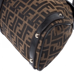 Pre Owned Fendi Tobacco Zucca Canvas and Leather Medium Magic Shoulder Bag