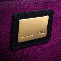 Pre Owned Fendi Tobacco Zucca Coated Canvas Large Roll Tote