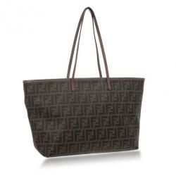 مملوكة مسبقًا Fendi Brown Zucca Roll Tote
