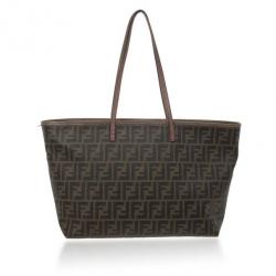 مملوكة مسبقًا Fendi Brown Zucca Roll Tote
