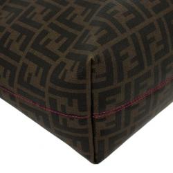 مملوكة مسبقًا Fendi Brown Zucca Roll Tote