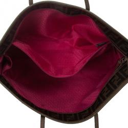 مملوكة مسبقًا Fendi Brown Zucca Roll Tote