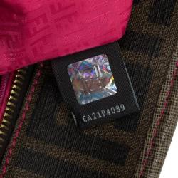 مملوكة مسبقًا Fendi Brown Zucca Roll Tote