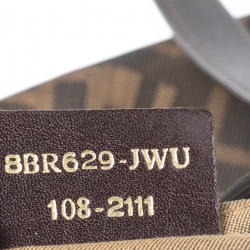 Pre Owned Fendi Tobacco Zucca Canvas and Leather Large Chef Tote