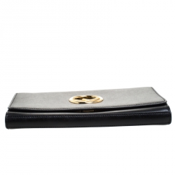 Pre Owned Fendi Black Leather Mini Kan I Crossbody Bag