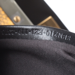 Pre Owned Fendi Black Leather Large Peekaboo Top Handle Bag