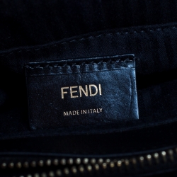 Pre Owned Fendi Black Leather Medium 2jours Tote