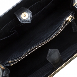 Pre Owned Fendi Black Leather Medium 2jours Tote