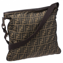 Fendi Tobacco Zucca Canvas Messenger Bag