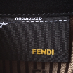 Fendi Black Leather Chain Bag