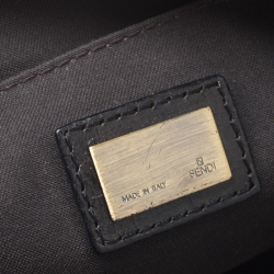 Pre Owned Fendi Tobacco Zucca Canvas B Bis Shoulder Bag