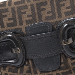 Pre Owned Fendi Tobacco Zucca Canvas B Bis Shoulder Bag