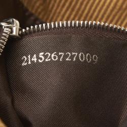 Pre Owned Fendi Brown/Beige Corduroy Shoulder Bag