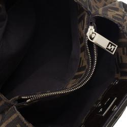 مملوكة مسبقًا Fendi Zucca Monogram Canvas Small Mia Chain Tote