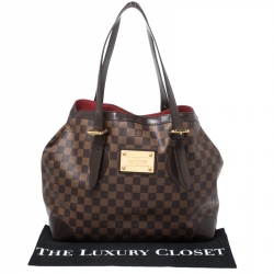 Pre Owned Louis Vuitton Damier Ebene Canvas Hampstead MM Bag
