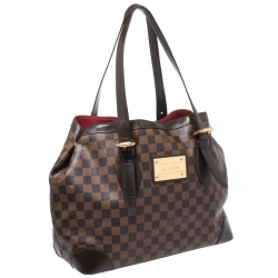 Pre Owned Louis Vuitton Damier Ebene Canvas Hampstead MM Bag
