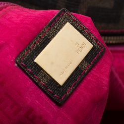 Pre Owned Fendi Tobacco Zucca Coated Canvas Spalmati Roll Shopper Tote