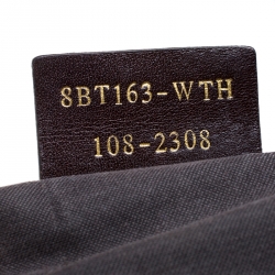 Pre Owned Fendi Tobacco Zucca Canvas and Leather Mia Flap Bag